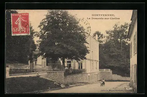 AK Montfermeil, La Descente sur Chelles