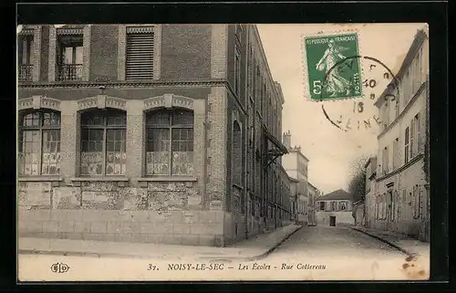 AK Noisy-le-Sec, Les Écoles, Rue Cottereau