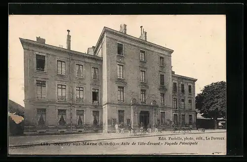 AK Neuilly-sur-Marne, Asile de Ville-Évrard, Facade Principale