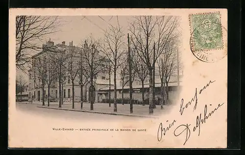 AK Ville-Evrard, Entrée principalede la Maison de Santé