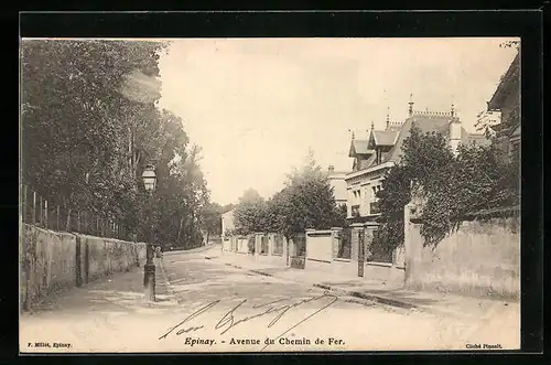 AK Épinay, Avenue du Chemin de Fer