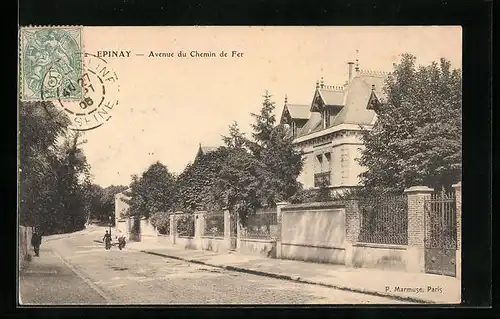 AK Épinay, Avenue du Chemin de Fer