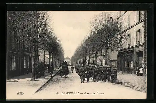 AK Le Bourget, Avenue de Drancy