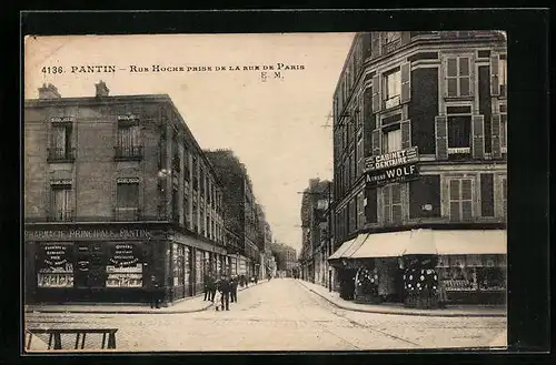 AK Pantin, Rue Hoche Prise de la Rue de Paris