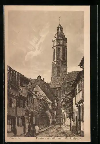 AK Einbeck, Pastorenstrasse mit Marktkirche