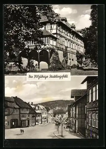 AK Stadtlengsfeld, Ortsansicht, Strassenpartie