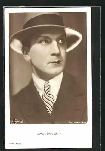 AK Schauspieler Iwan Mosjukin im Kostüm einer Filmrolle