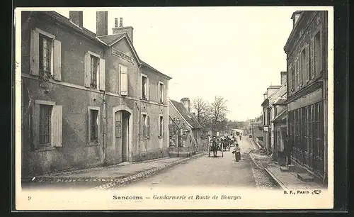 AK Sancoins, Gendarmerie et Route de Bourges