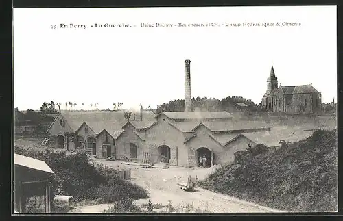 AK La Guerche, Usine Daumy - Boucheron et Cie - Chaux Hydrauliqnes & Ciments