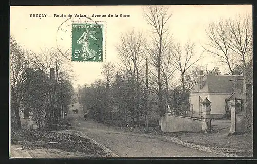AK Gracay, Route de Vatan - Avenue de la Gare