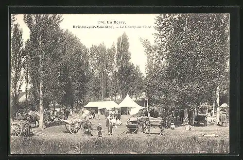 AK Brinon-sur-Sauldre, Le Champ de Foire