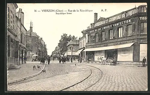 AK Vierzon, Rue de la Rèpublique