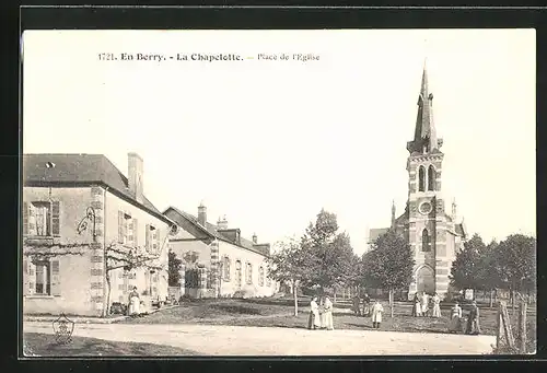 AK La Chapelotte, Place de l`Eglise