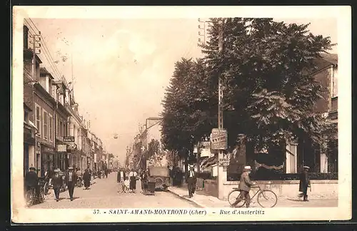 AK Saint-Amand-Montrond, Rue d`Austerlitz