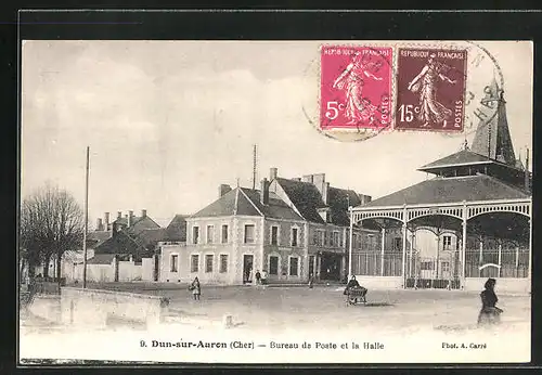 AK Dun-sur-Auron, Bureau de Poste et la Halle