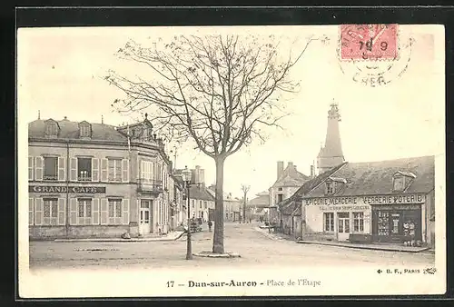 AK Dun-sur-Auron, Place de l`Etape