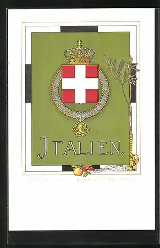 AK Wappen von Italien