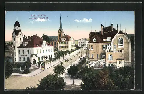 AK Bad Elster, Kaiserliches Postamt