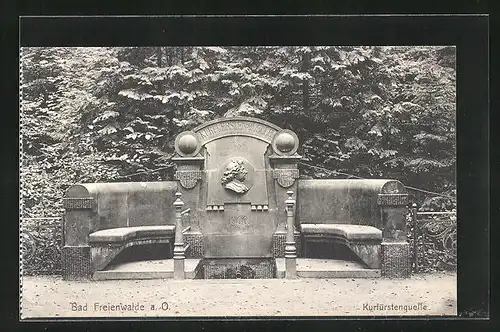 AK Bad Freienwalde a.d. Oder, Kurfürstenquelle
