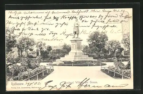 AK Rathenow, Denkmal Wilhelm der Grosse