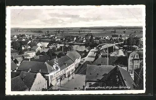 AK Oderberg (Mark), Ortsansicht aus der Vogelschau