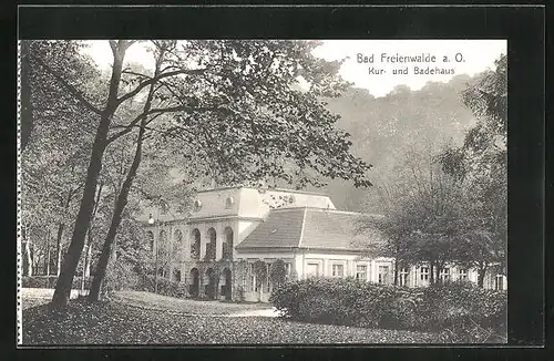 AK Bad Freienwalde a. O., Kur- und Badehaus
