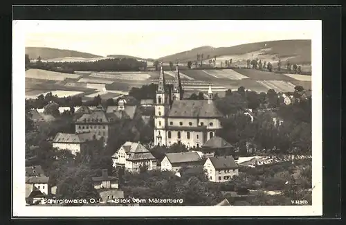 AK Schirgiswalde, Blick vom Mälzerberg