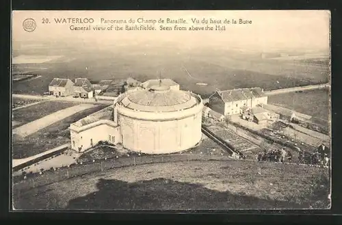 AK Waterloo, Panorama du Champ de Bataille