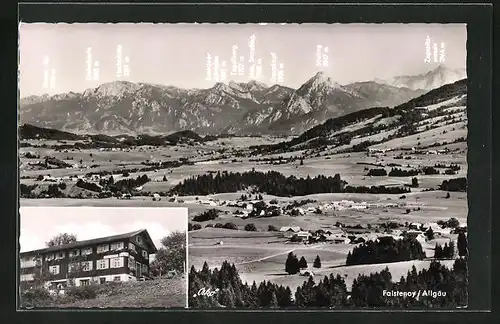 AK Faistenoy / Allgäu, Pension Berghäusl, Gesamtansicht