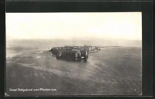 AK Helgoland, Inselpanorama von Norden gesehen