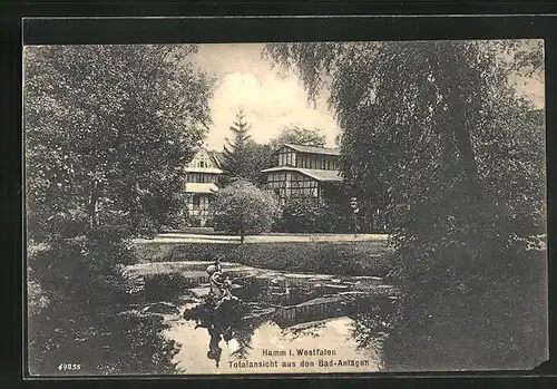 AK Hamm i. W., Totalansicht aus den Bad-Anlagen