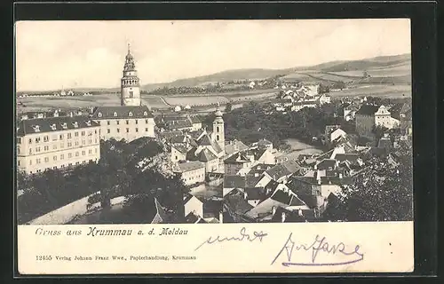 AK Krumau / Cesky Krumlov, Gesamtansicht