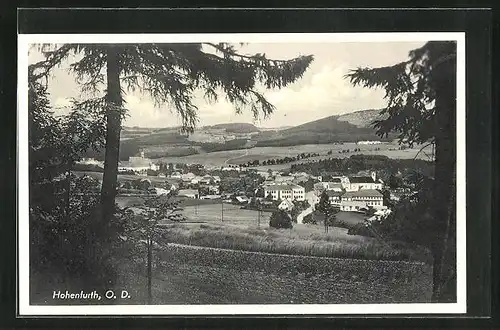 AK Hohenfurth, Blick vom Waldrand