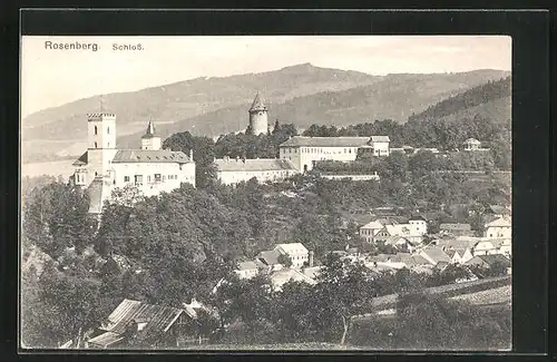 AK Rosenberg, Blick auf das Schloss