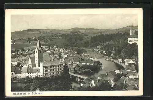 AK Rosenberg i. B., Blick aus der Vogelschau