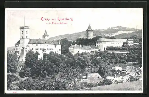 AK Rosenberg, Blick zur Burg