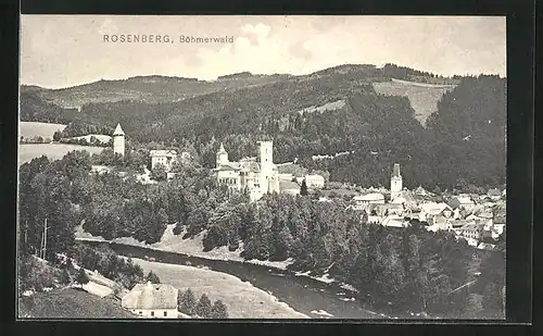 AK Rosenberg, Panorama mit Schloss