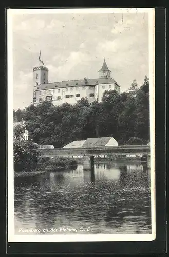 AK Rosenberg, Blick über die Brücke zum Schloss