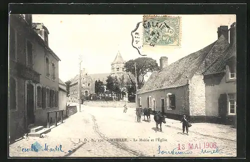 AK Wimille, La Mairie et l`Eglise