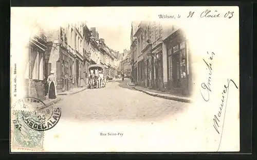 AK Bethune, Vue dans Rue Saint-Pry