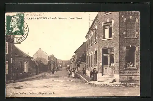 AK Marles-les-Mines, Rue de Pernes