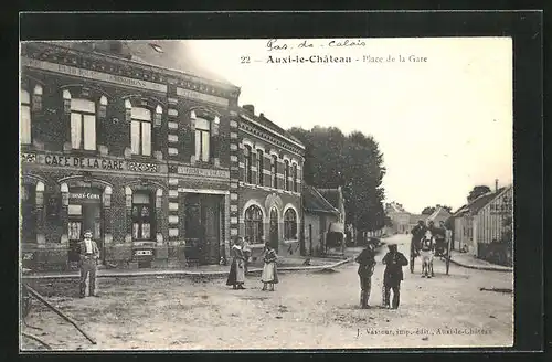 AK Auxi-le-Chateau, Place de la Gare