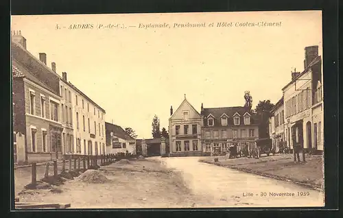 AK Ardres, Esplanade, Pensionnat et Hotel Coolen-Clément