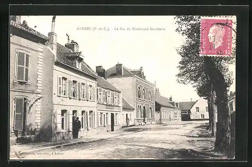 AK Ardres, le Bas du Boulevard Gambetta