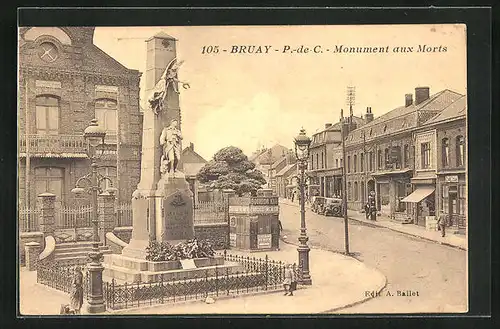 AK Bruay, P.-de-C.-Monument aux Morts