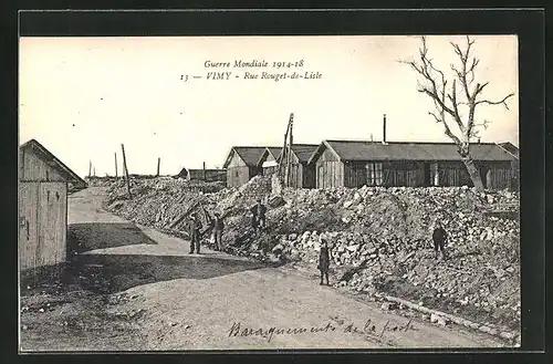 AK Vimy, Rue Rouget-de-Lisle