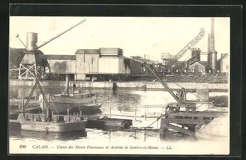 AK Calais, Usines des Hauts Fourneaux et Aciéries de Sambre-et-Meuse