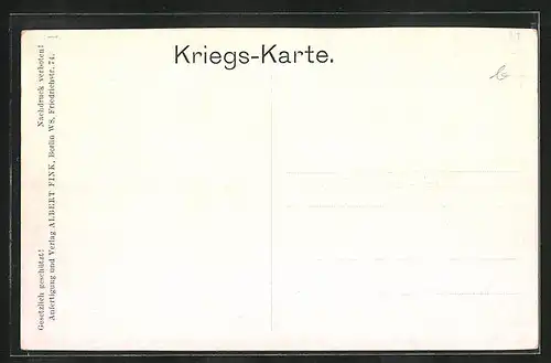 Künstler-AK War das ne Hetz bei Metz, Renn wat de kannst, Feinde fliehen vor deutschem Soldaten