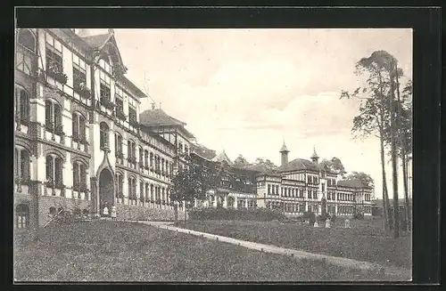 AK Vogelsang, Heilstätte mit Krankenpavillons und Mittelbau