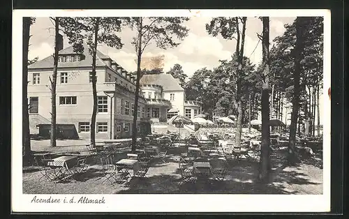 AK Arendsee i. d. Altmark, Kurhotel mit Terrasse